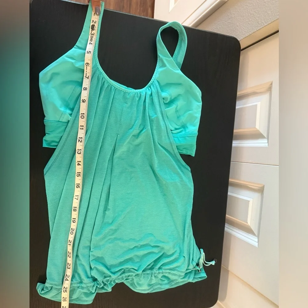 Lululemon Athletica Run Times Tank Heathered Bali Breeze